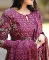 Maroon Colour Rayon With Printed Kurti With Pant And Dupatta Exporters In India Aaradhna 2033